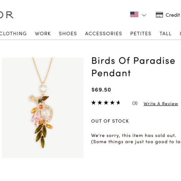 Ann Taylor Birds of Paradise Pendant Necklace | PRICE IS FIRM | - Picture 3 of 8